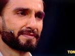 Ranveer Singh cried on stage. Ranveer Singh cried on stage.