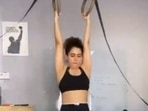 Sanya Malhotra nailing Calisthenics to perfection is all the workout motivation(Instagram/sanyamalhotra_) Sanya Malhotra nailing Calisthenics to perfection is all the workout motivation(Instagram/sanyamalhotra_)