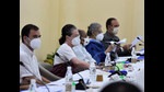 Congress interim president Sonia Gandhi with party leader Rahul Gandhi and others during the Congress Working Committee meeting, New Delhi, October. 16, 2021 (PTI) Congress interim president Sonia Gandhi with party leader Rahul Gandhi and others during the Congress Working Committee meeting, New Delhi, October. 16, 2021 (PTI)