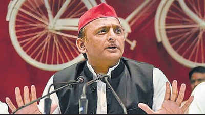 Samajwadi Party chief Akhilesh Yadav at a press conference in Lucknow on Sunday. (PTI Photo) Samajwadi Party chief Akhilesh Yadav at a press conference in Lucknow on Sunday. (PTI Photo)
