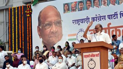 Nationalist Congress Party (NCP) chief Sharad Pawar on Sunday said that protection of interests of the state lies with the state government which the BJP was ignoring. (HT PHOTO)