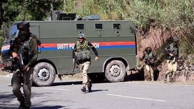 The Army has also deployed para-commandos and a helicopter in the area. (ANI Photo)