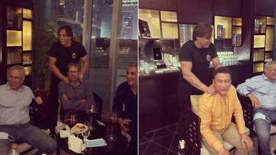 Shoaib Akhtar catches up with India legends Sunil Gavaskar and Kapil Dev ((Twitter/shoaib100mph)) Shoaib Akhtar catches up with India legends Sunil Gavaskar and Kapil Dev ((Twitter/shoaib100mph))