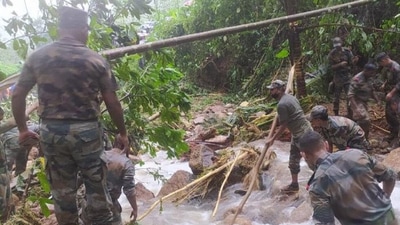 Army conducting rescue op in Kavali, Kottayam (ANI)