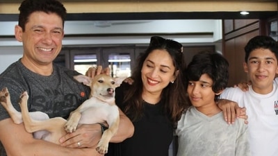 Madhuri Dixit and Dr Shriram Nene have two sons: 18-year-old Arin and 16-year-old Ryan. Madhuri Dixit and Dr Shriram Nene have two sons: 18-year-old Arin and 16-year-old Ryan. 