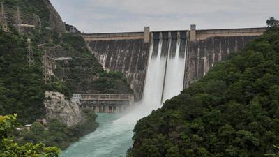 Hydel power generation has been hit with two of 10 power plants in Bhakra Dam not functioning. (HT File photo)