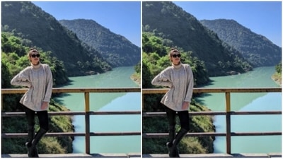 Diana kept her look vacay-perfect. She tied her hair in a high bun and added tinted shades. (Instagram/@dianapenty) Diana kept her look vacay-perfect. She tied her hair in a high bun and added tinted shades. (Instagram/@dianapenty)