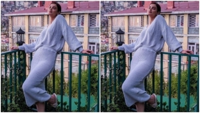Diana tied her hair in a ponytail with a side part and posed in comfy flip flops. (Instagram/@dianapenty) Diana tied her hair in a ponytail with a side part and posed in comfy flip flops. (Instagram/@dianapenty)