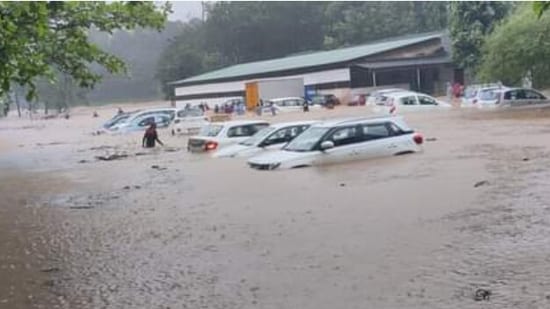 A flood-hit area in Kerala (HT Photos)