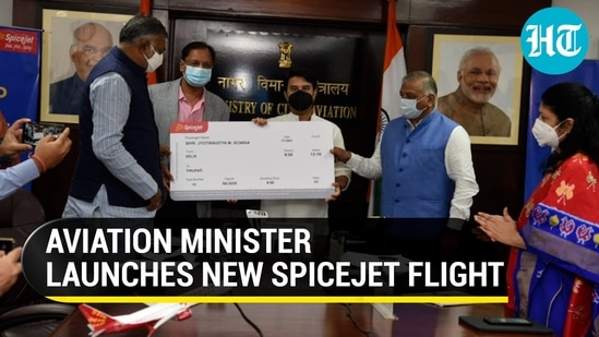 Civil Aviation Minister Jyotiraditya Scindia called the Delhi-Tirupati flight important (ANI) Civil Aviation Minister Jyotiraditya Scindia called the Delhi-Tirupati flight important (ANI)