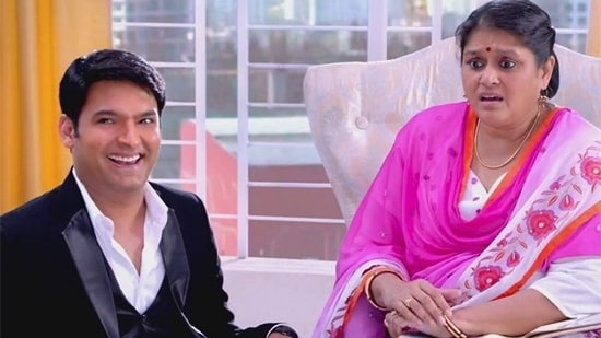 Kapil Sharma and Supriya Pathak in a still from Kis Kisko Pyaar Karoon. Kapil Sharma and Supriya Pathak in a still from Kis Kisko Pyaar Karoon.