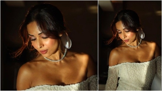 Malaika Arora kept her makeup subtle and tied her hair back in a loose ponytail.(Instagram/@malaikaaroraofficial)