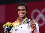 File image of PV Sindhu.(Twitter) File image of PV Sindhu.(Twitter)