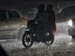 India Meteorological Department (IMD) has predicted light intensity rains over the national capital and nearby areas for the next two hours.(ANI)