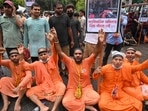 Bangladeshi Hindus stage a demonstration in Dhaka to protest against the fresh religious violence against Hindus in the country. (AFP Photo) Bangladeshi Hindus stage a demonstration in Dhaka to protest against the fresh religious violence against Hindus in the country. (AFP Photo)