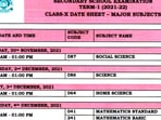 CBSE date sheet 2021 for Class 10 boards term 1 exams: The date sheet has been provided for all major subjects. The date sheet for minor subjects will be provided to the schools separately.