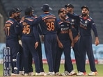 The Indian cricket team against England back in March 2021. (Getty) The Indian cricket team against England back in March 2021. (Getty)
