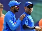 Hardik Pandya and MS Dhoni in 2019. (Getty) Hardik Pandya and MS Dhoni in 2019. (Getty)