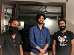 Shoojit Sircar with Babil Khan and Ronnie Lahiri. Shoojit Sircar with Babil Khan and Ronnie Lahiri.