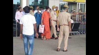 CBI had on October 12 filed a plea in CJM court in Prayagraj seeking permission to conduct a polygraph test on Anand Giri, Aadhya Prasad Tiwari and his son Sandeep Tiwari (HT file) CBI had on October 12 filed a plea in CJM court in Prayagraj seeking permission to conduct a polygraph test on Anand Giri, Aadhya Prasad Tiwari and his son Sandeep Tiwari (HT file)
