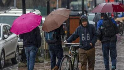 A meteorologist M Hussain Mir said the rains and snow indicated the change of season from autumn to winter. (AP Photo)