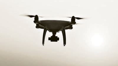 Larger drones with batteries (160 WH) will have to be carried in cargo compartments with proper smoke detection and fire suppression. (Shutterstock) Larger drones with batteries (160 WH) will have to be carried in cargo compartments with proper smoke detection and fire suppression. (Shutterstock)