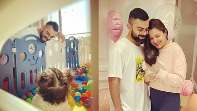 Anushka Sharma shares a picture of Virat Kohli and their daughter Vamika. Anushka Sharma shares a picture of Virat Kohli and their daughter Vamika. 