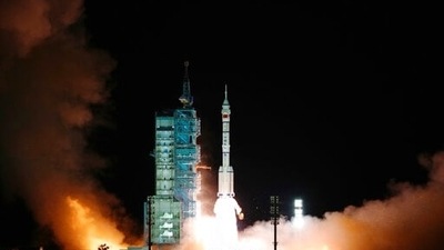 He said the test was done to study if it’s possible to cut the cost of spacecraft use, providing an inexpensive way to use space for peaceful purposes. (Xinhua news agency via AP)