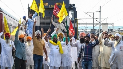 At Ludhiana railway station, one of the busiest in Punjab, a person headed for Jodhpur rued that he came to know about the protest after reaching the station. "They should think about the public,” he added. (AFP)
