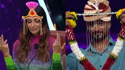 Malaika Arora on India's Best Dancer 2. Malaika Arora on India's Best Dancer 2. 