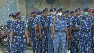Rapid Action Force deployed at Sonipat Railway Station, in the wake of 'Rail roko' call by Samyukta Kisan Morcha in protest against Lakhimpur Kheri incident. (ANI) Rapid Action Force deployed at Sonipat Railway Station, in the wake of 'Rail roko' call by Samyukta Kisan Morcha in protest against Lakhimpur Kheri incident. (ANI)