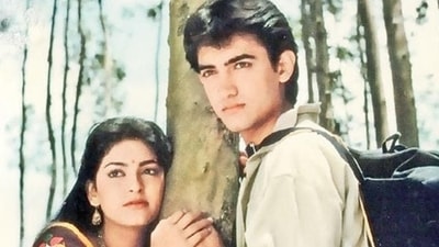 Juhi Chawla and Aamir Khan starred in Qayamat Se Qayamat Tak (1988). (HT Photo) Juhi Chawla and Aamir Khan starred in Qayamat Se Qayamat Tak (1988). (HT Photo)