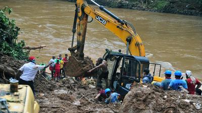Rescue operation underway at a flood-affected area in Kerala, on Monday. Heavy rain has claimed 41 lives across the country, including 4 in Uttarakhand, in the last 48 hours. (ANI) Rescue operation underway at a flood-affected area in Kerala, on Monday. Heavy rain has claimed 41 lives across the country, including 4 in Uttarakhand, in the last 48 hours. (ANI)