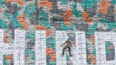 An Indian Army soldier displays his skills at Gacham, in Arunachal Pradesh on Monday. Army’s surveillance push along LAC amid increase in Chinese patrols in Arunachal sector. (AFP) An Indian Army soldier displays his skills at Gacham, in Arunachal Pradesh on Monday. Army’s surveillance push along LAC amid increase in Chinese patrols in Arunachal sector. (AFP)