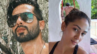 Shahid Kapoor and Mira Rajput have also been working out while on vacation. 