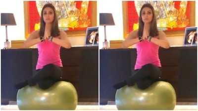 Another day, another yoga position, fresh from Riddhima’s living room (Instagram/@riddhimakapoorsahniofficial) Another day, another yoga position, fresh from Riddhima’s living room (Instagram/@riddhimakapoorsahniofficial)