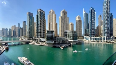 Dubai Marina Walk: Take a stroll here and explore high-end boutiques and cafes. Indulge in some wholesome English breakfast while you are there. (Unsplash) Dubai Marina Walk: Take a stroll here and explore high-end boutiques and cafes. Indulge in some wholesome English breakfast while you are there. (Unsplash)