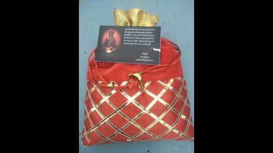 Kushinagar international airport opening: The district authorities have come up with a plan to gift kala namak rice to guests in attractive, bright red bags (HT Photo)