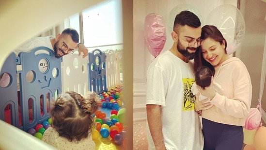 Anushka Sharma shares a picture of Virat Kohli and their daughter Vamika.&nbsp;