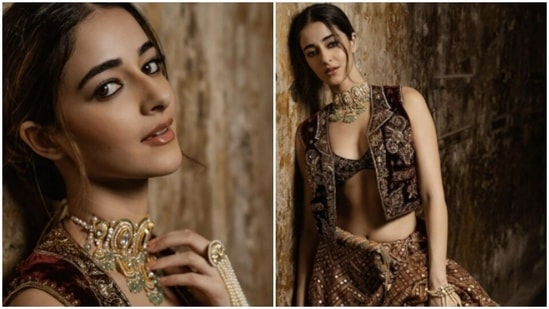 Ananya Panday, in a traditional attire, looks right out of a dream(Instagram/@ananyapanday)