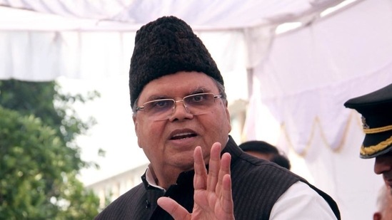 Current Meghalaya governor Satya Pal Malik served as the governor of Jammu &amp; Kashmir between August 2018 and October 2019.(HT Photo)
