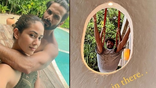 Shahid Kapoor and Mira Rajput are holidaying in the Maldives and making the most of their stay at a beach resort.&nbsp;