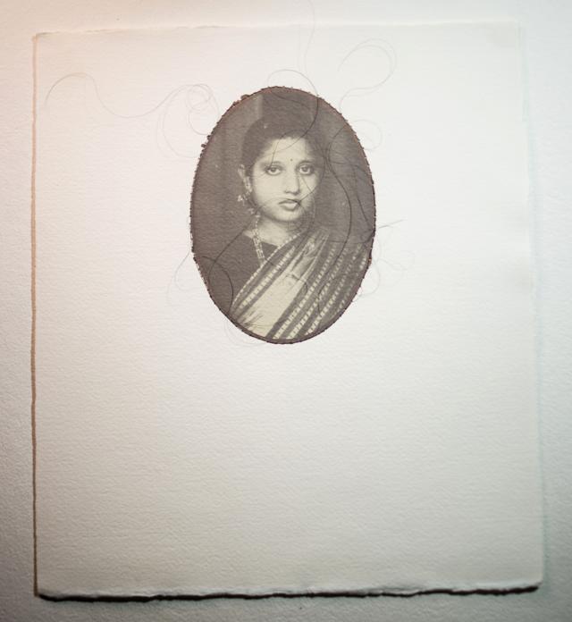 Artwork by Indu Antony, currently on display. Artwork by Indu Antony, currently on display.