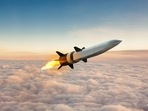 A hypersonic air-breathing weapons concept (HAWC) missile as seen in an artist's conception.&nbsp;
