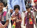 Assam: Students of primary section attend school after nearly 2 years