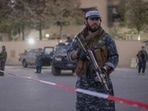Taliban fighters guard Serena hotel, which is popular with foreigners in Kabul, Afghanistan. Taliban fighters guard Serena hotel, which is popular with foreigners in Kabul, Afghanistan.