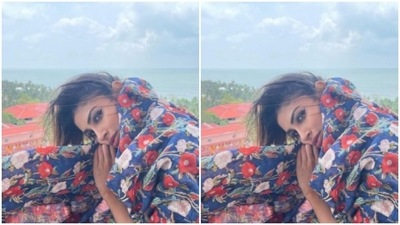 Mouni is currently in Amritapuri, an ashram complex along the Kollam-Kottapuram Waterway. (Instagram/@imouniroy) Mouni is currently in Amritapuri, an ashram complex along the Kollam-Kottapuram Waterway. (Instagram/@imouniroy)
