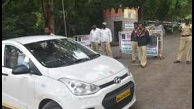 Vehicular access to Sinhgad fort that reopened for tourists after six months, on October 12, is Rs50/bike, Rs100/car. (HT)