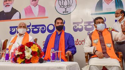 Karnataka BJP chief Nalin Kumar Kateel had also targeted Sonia Gandhi, the interim president of the Congress party in his statements made in Hubballi, in which he said that the Congress national president, vice president and even the state president were out on bail. (PTI) Karnataka BJP chief Nalin Kumar Kateel had also targeted Sonia Gandhi, the interim president of the Congress party in his statements made in Hubballi, in which he said that the Congress national president, vice president and even the state president were out on bail. (PTI)
