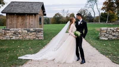 Bill Gates also announced the happy news on his Instagram and congratulated the couple. "Jenn and Nayel, it's impossible to put into words how happy it makes me to see you filled with joy on your wedding day. I'm so proud of you both for everything you've accomplished in your lives so far and everything you will do with your future together," he wrote. (Instagram/@thisisbillgates) Bill Gates also announced the happy news on his Instagram and congratulated the couple. "Jenn and Nayel, it's impossible to put into words how happy it makes me to see you filled with joy on your wedding day. I'm so proud of you both for everything you've accomplished in your lives so far and everything you will do with your future together," he wrote. (Instagram/@thisisbillgates)